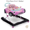 【14-15日限定!1000円クーポン20名様】赤ちゃん ウォーカー 室内 遊具 車 Pink 送料無料