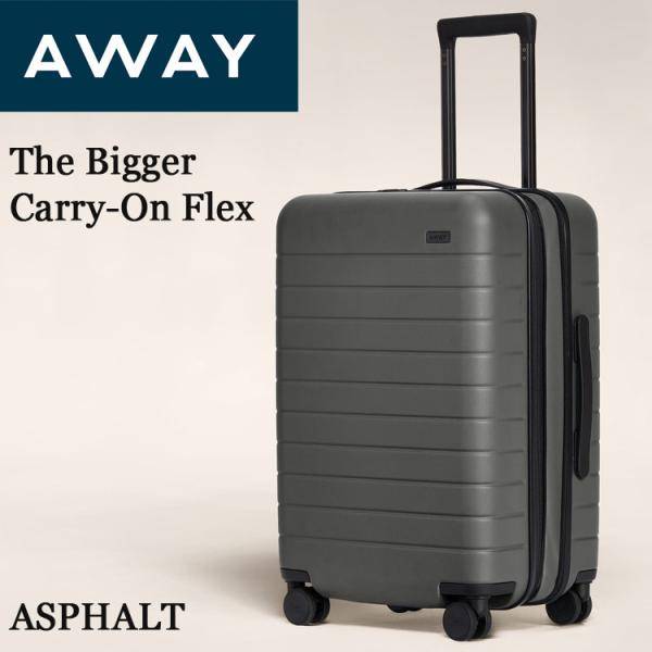 AWAY X[c[P[X The Bigger Carry-On Flex AEFC ASPHALT y L[P[X 