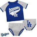 【14-15日限定!1000円クーポン20名様】ロサンゼルス ドジャース 幼児用 パンツ トップス 2セット Los Angeles Dodgers メジャーリーグ 子供服 MLB公式 出産祝い
