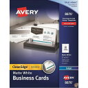 【4/30日限定★円高還元!!510円クーポン】Inkjet Matte Business Cards, 2 x 3 1/2, White, 10/Sheet,...