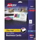 【4/30日限定★円高還元!!510円クーポン】Inkjet Matte Business Cards, 2 x 3 1/2, White, 8/Sheet, ...