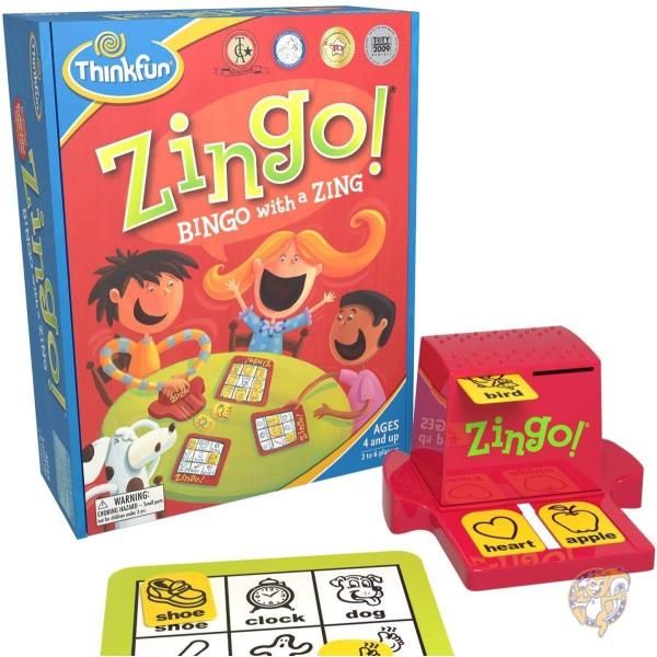 【最大2000円クーポン25日〜】シンクファン ThinkFun のボードゲーム ジンゴビンゴ Zingo Bingo 97700 ゲーム 送料無料
