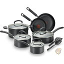 【 先着55名! 2日間限定ゾロ目555円クーポン】ティファール 調理器具セット T-FAL 2100103839 フライパン 12個 ブラック 送料無料