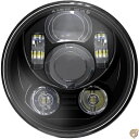 【 先着55名! 2日間限定ゾロ目555円クーポン】Wisamic 5-3/4 5.75インチ LED ヘッドライト - ハーレーダビッドソンダイナストリートボ...