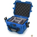 【 先着55名! 2日間限定ゾロ目555円クーポン】Nanuk 908 防水ハードケース パッド入り仕切り付き - ブルー 送料無料