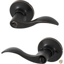 【30日限定500OFFクーポン配信】Honeywell 8106401 Wave Entry Door Lever, Oil Rubbed Bronze