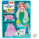 【4/30日限定★円高還元!!510円クーポン】Melissa & Doug メリッサ&ダグ 子供用おもちゃ ディズニー アリエル ドレスアップ 木製 マグネッ...