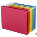 【最大2,025円OFFクーポン配布中】Hanging File Folders, 1/5 Tab, 11 Point Stock, Letter, Assor...