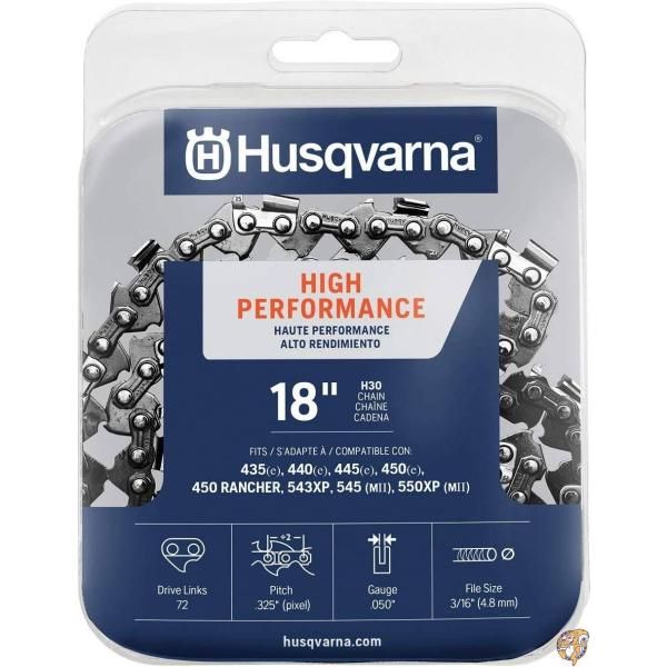 ハスクバーナ ソーチェン H30-72 .325” .050” 18” 【並行輸入品】