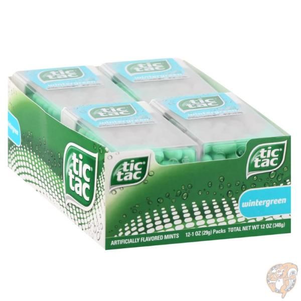 ティックタック Tic Tac Mints ウィンターグリーン 60粒(29g)×12個 フレッシュブレスミント タブレット 送料無料