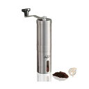 【14-15日限定!1000円クーポン20名様】JavaPresse コーヒーグラインダー コーヒーミル 珈琲豆 Manual Coffee Grinder ステンレス Brushed Stainless 送料無料