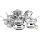 【 先着55名! 2日間限定ゾロ目555円クーポン】クイジナート 鍋17点セット 77-17N Cuisinart シェフクラシックステンレススチール 送料無料