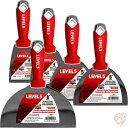 LEVEL5 ステンレス製 ジョイント ナイフ ヘラ セット プロ品質 送料無料