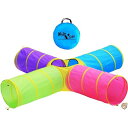 【 先着55名! 2日間限定ゾロ目555円クーポン】Hide N Side Kids Play Tunnels, Indoor Outdoor Crawl Th...