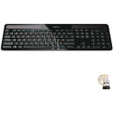 【30日限定500OFFクーポン配信】ロジテック Logitech K750 ワイヤレスソーラー充電キーボード 2.4GHz ブラック 送料無料