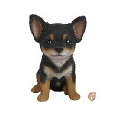 Hi-Line Gift Ltd. チワワ子犬像 庭に ブラック 87771-W 送料無料
