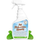 【19日20時〜!1000円クーポン20名様】ペットStain & Odor Miracle 酵素クリーナー犬と猫用尿、Feces、Vomit、Drool 32...