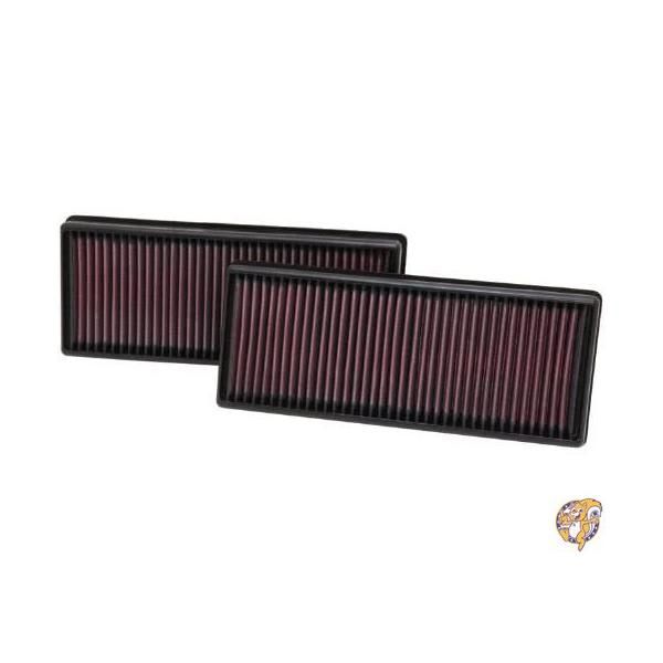 【クーポン配信中】K&N 純正交換 エアフィルター MERCEDES BENZ 用 [ フィルター2個入り ] 33-2474 [並行輸入品] 送料無料