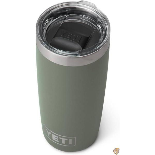 【クーポン配信中】YETI(イエティ) Rambler 10オンス タンブラー ステンレススチール 真空断熱 MagSlider蓋付き (キャンプグリーン)