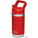 【 先着55名! 2日間限定ゾロ目555円クーポン】(イエティ) YETI ランブラー ジュニア 12オンス キッズボトル ストローキャップ付き キャニオンレッ...