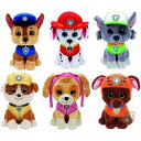 【4/30日限定★円高還元!!510円クーポン】パウ・パトロール Ty ビーニーベービー 6個セット Paw Patrol ぬいぐるみ 送料無料