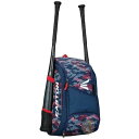 【 先着55名! 2日間限定ゾロ目555円クーポン】野球用リュック Easton 8064889 バット収納付き 送料無料
