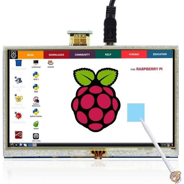 ELECROW モバイルモニター 5インチ モバイルディスプレイ 「Raspberry Pi用にぴったり」LCD ディスプレイ ポータブルモニター 送料無料