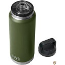 【30日限定500OFFクーポン配信】YETI (イエティ) ランブラー 36オンス ボトル (生産終了カラー) チャグキャップ付き ハイランズオリーブ