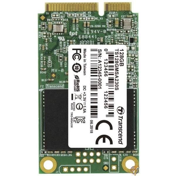 Transcend mSATA SSD 128GB SATA-III 6Gb/s DDR3キャッシュ搭載 3D TLC 採用 送料無料