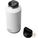 【30日限定500OFFクーポン配信】YETI イエティ ランブラー 水筒 Rambler 64オンス ウォーターボトル ステンレススチール ホワイト