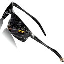 【14-15日限定!1000円クーポン20名様】ROCKNIGHT ドライビングHD偏光UV保護 超軽量 ゴルフ釣り UV400 スポーツサングラス