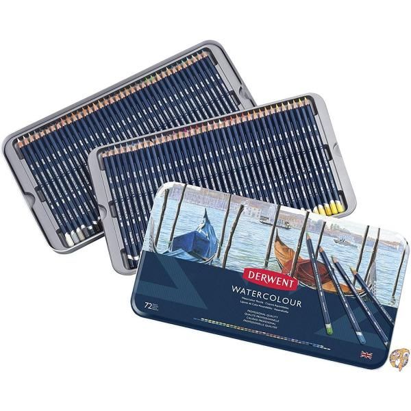 【ポイント3倍20時28時間】ダーウェント 水彩 色鉛筆 ウォーターカラーペンシル 72色セット 32889 送料無料