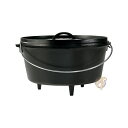 【 先着55名! 2日間限定ゾロ目555円クーポン】ロッジ キャストアイロン 7.5L ディープダッチオーブン Lodge L12DCO3 深鍋 送料無料