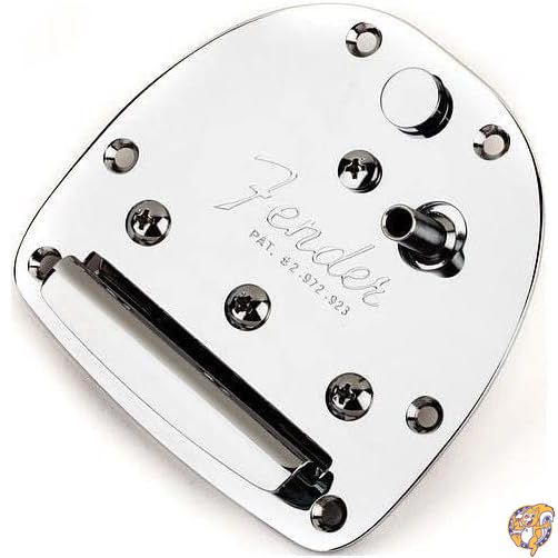 Fender パーツ Tremolo Assembly, Import Jaguar&reg;/Jazzmaster&reg; Models, Chrome