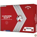 【19日20時〜!1000円クーポン20名様】Callaway Golf 2022 クローム ソフト ゴルフボール ホワイト/レッド Truvis