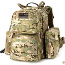 【10日8時間!777円クーポン20名様】MT ミリタリー バックパック 大容量 防水 MOLLE リュックサック サバイバル リュック バック インナーフレー...