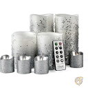 【 先着55名! 2日間限定ゾロ目555円クーポン】電池式フェイク キャンドル 8個セット クリスマス装飾 照明 8 Pack LED Candles Batt...