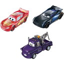 マテル・ディズニー ピクサー カーズ ライトニング マックィーン、メーテル、ジャクソン・ストームの3パック Mattel Disney Pixar Cars T...