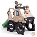 【 先着55名! 2日間限定ゾロ目555円クーポン】子供用 遊具 サファリ トラック クライマー プレイセット 滑り台 クライミングウォール ハンドル 双眼鏡付...