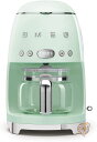 スメッグ コーヒーメーカー SMEG レトロデザイン ドリップフィルター 10カップ グリーン SMEGコーヒーメーカー 送料無料