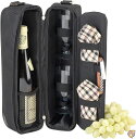【30日限定500OFFクーポン配信】Picnic at Ascot ワインバッグ 断熱素材 グラス ナプキン コルク抜き付 (London Plaid)