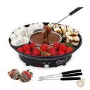 チョコレートフォンデュセット フォーク4本/トレイ付き フォンデュポットセット Nutri-Seal チョコ溶かす