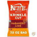 【最大2,025円OFFクーポン配布中】ケトルブランド Kettle Brand ポテトチップス クリンクルカット ハバネロライム ケトルチップス 212g お...