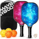 【 先着55名! 2日間限定ゾロ目555円クーポン】ピックルボール パドル 2 個セット USAPA 承認ピックルボール セット (ピックルボール 4 個とピッ...