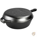 【 先着55名! 2日間限定ゾロ目555円クーポン】ロッジ Lodge 鋳鉄製 ダッチオーブン アウトドア ワンダーラスト シリーズ キャビン コンボ クッカー...