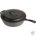 【 先着55名! 2日間限定ゾロ目555円クーポン】ロッジ Lodge 4.7L 鋳鉄製深型フライパン 蓋付き ダッチオーブン アウトドア L10CF3