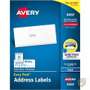 【 先着55名! 2日間限定ゾロ目555円クーポン】エイブリー Avery 郵送用住所ラベル インクジェット プリンター 3,000ラベル 2.5 x 6cm ...