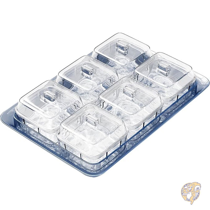 【ポイント3倍20時28時間】アクリル製ブルートレイ 6つの透明ボウル付き 調味料皿 サービングボウル ビ..