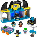 【 先着55名! 2日間限定ゾロ目555円クーポン】リトルピープル DC スーパーフレンズ 幼児用おもちゃ デラックス バットケイブ プレイセット バットマンフ...