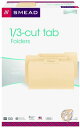【最大2,025円OFFクーポン配布中】1/3 Cut Assorted Position File Folders, One-Ply Top Tab, Leg...